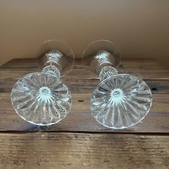 Mikasa The Ritz Crystal Candle Holders - Picture 2 of 3